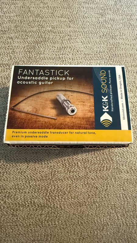 K&K Sound FanTaStick Western Under-Saddle Guitar Pickup 2010s - Chrome image 1