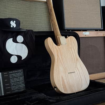 Suwak Custom Guitars Thinline T "Jr." Natural Esche & Olive Body, Korina Hals, Ebenholz Griffbrett uvm. 2026 - Natural image 22