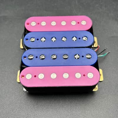 Blue and Purple Set Guitar Neck and Bridge Humbucker Pickups Set image 1