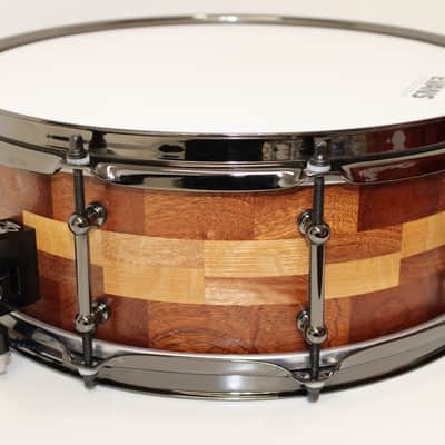Holloman Custom Drums 5x14" Mahogany/Oak - Hand rubbed urethane over danish oil image 4