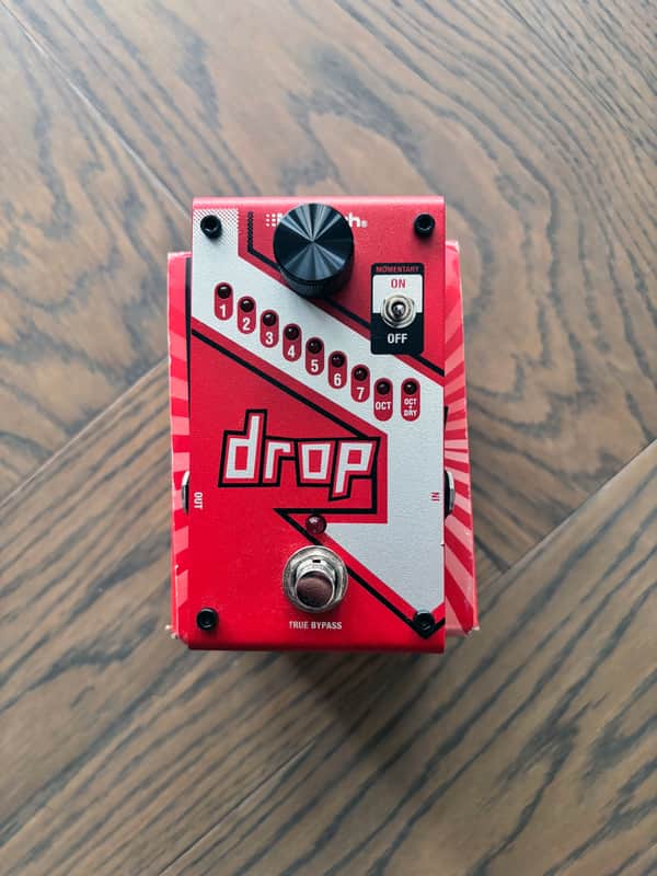 DigiTech Drop Polyphonic Drop Tune Pitch Shifter Pedal w/ Box & Power Supply image 1