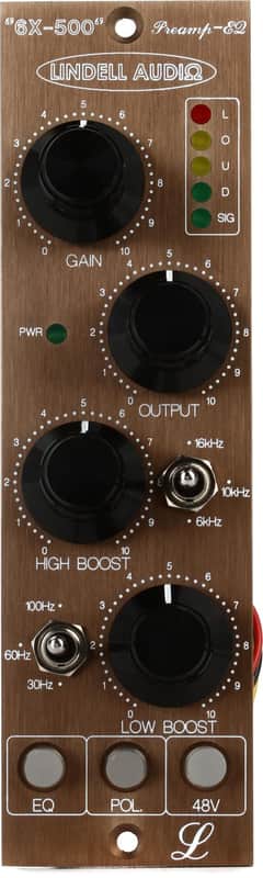 Lindell Audio 6X-500 500 Series Microphone Preamp & EQ image 1