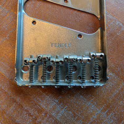 Fender Telecaster Bridge, Screws And Switch Tip Vintage 1970s Parts image 3