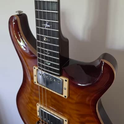 Paul Reed Smith PRS Custom 22 10 TOP Stoptail 1998 Vintage amber QUILT Cherry Sunburst Dragon II image 15