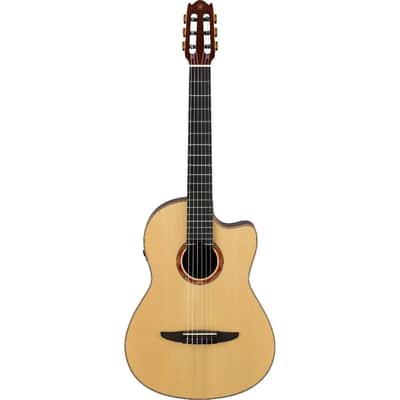 Yamaha Ncx - Acoustic-Electric Classical Guitar; Solid Sitka Spruce Top; Solid Walnut Back And Sides; Mahogany Neck; Ebony Fingerboard; Atmosfeel (Undersaddle Pickup + Contact Sensor + Mic);  Carry Bag; Natural image 2