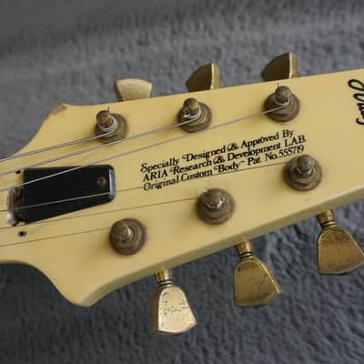 Aria Pro II PE-R80 Richie Kotzen Signature Made in Japan Electric Guitar Ivory White image 8