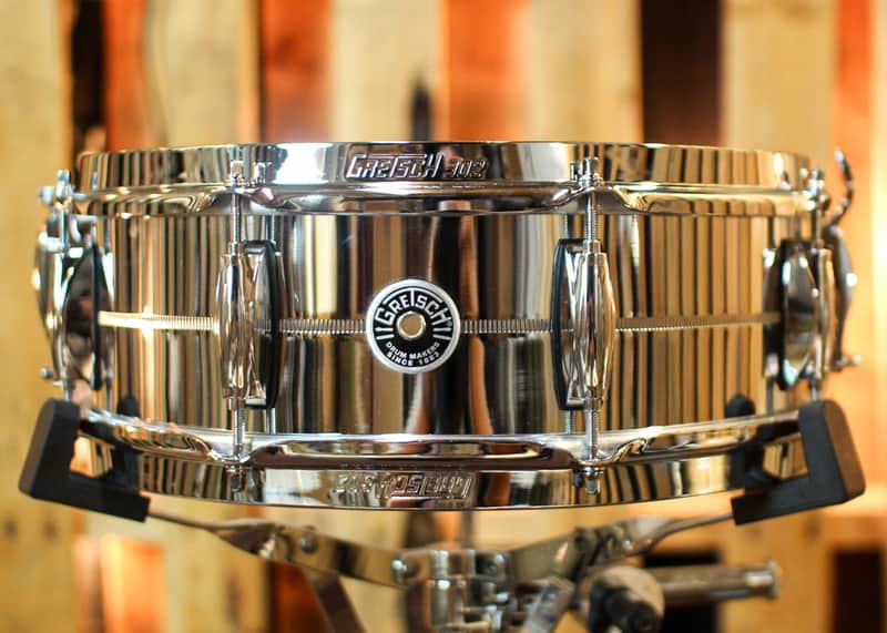 Gretsch 5x14 Brooklyn Chrome over Brass Snare Drum - GB4160 image 1