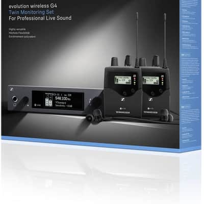 Sennheiser Pro Audio In ear Monitor System with 2 belt packs Range A (516- 558Mhz) (ew IEM G4-TWIN-A) image 2