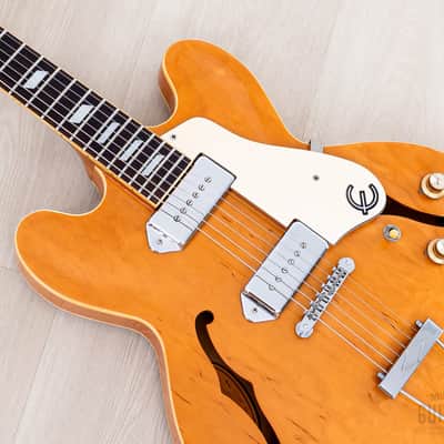 1995 Epiphone Casino Hollowbody Guitar Natural Revolution, Peerless image 8