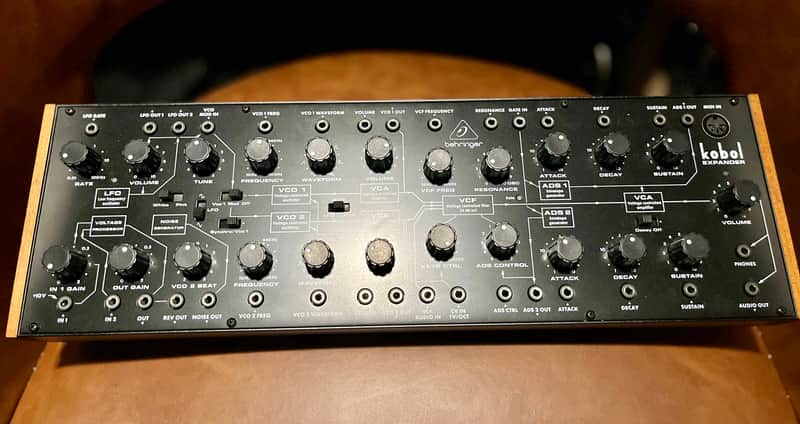 Behringer Kobol Expander Desktop Semi-Modular Synthesizer 2024 - Present - Black with Wood Sides