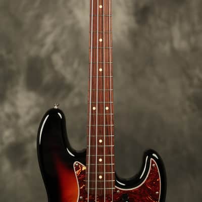 2012 Fender American Vintage '62 Jazz Bass reissue Sunburst image 3