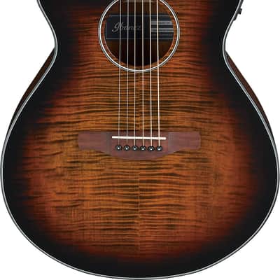 Ibanez AEG79L Acoustic-Electric Guitar, Left-Handed, Tiger Burst image 2