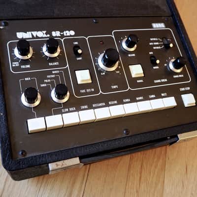 1976 Korg Univox SR-120 Vintage Electronic Drum Machine Mini Pops MP-120P image 3