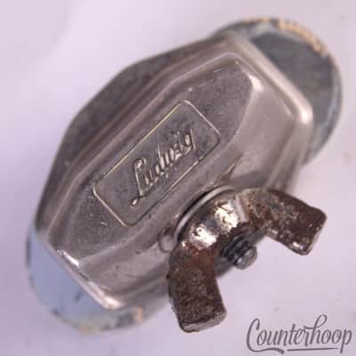 Ludwig Floor Tom Drum/Bass Spur/Cymbal Arm Mount Nickel Wing-Nut Vintage Mid-60s image 1