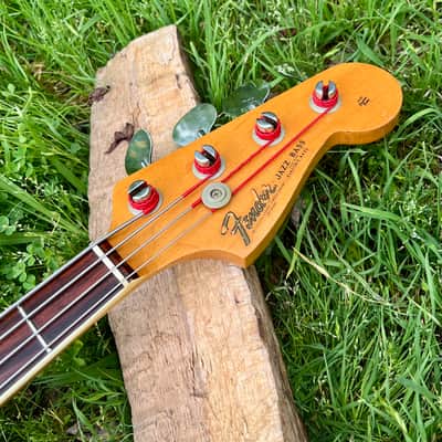 Vintage Fender 1966 Jazz Bass Bound Neck Dot Inlays image 6