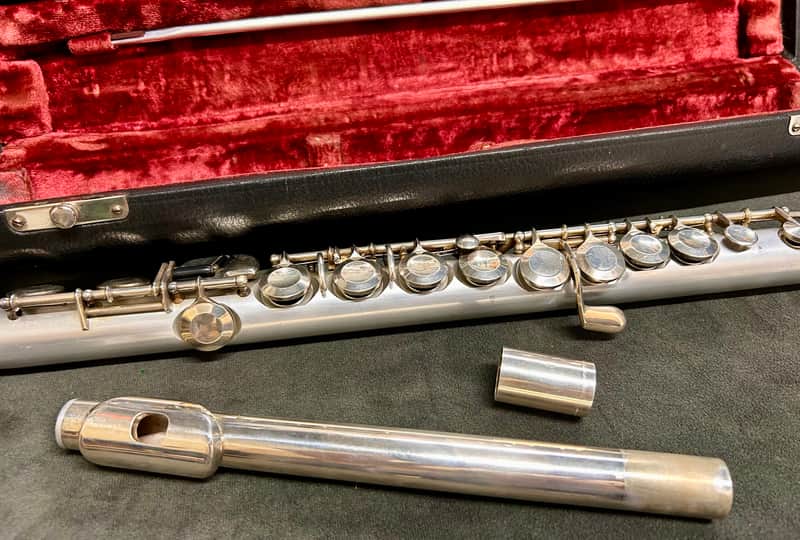 Uebel Aluminum “Cigar” Unibody Flute 1970’s - Aluminum w/ Silver Plated Keys & Headjoint image 1
