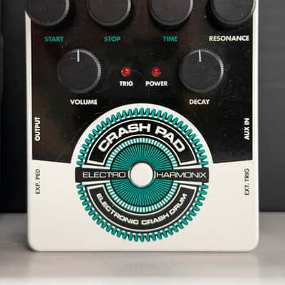 Electro-Harmonix Crash Pad Analog Drum Synth With Box 2015 - Present - Black / White / Teal image 1