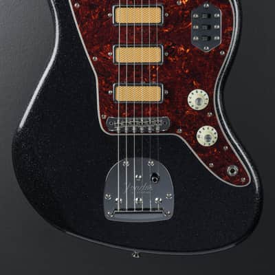 Fender Limited Edition Gold Foil Jazzmaster - Black Sparkle image 2