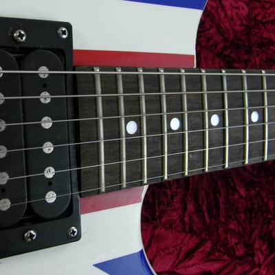 Washburn Lyon Limited Edition Def Leppard Union Jack British Flag Guitar Body image 8