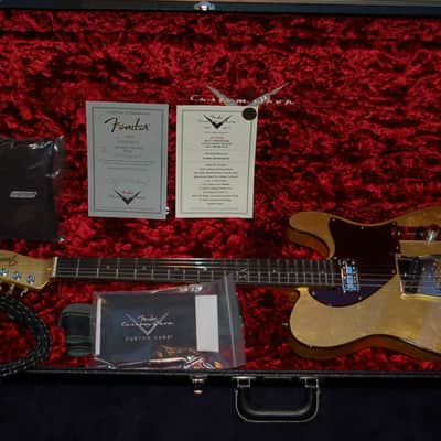 2017 NAMM Fender Prestige Masterbuilt 24 Karat Gold XXX NOS Custom ShopTelecaster -Yuriy Shishkov image 20