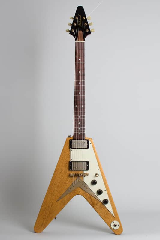Echopark  Albert 58 Flying V Solid Body Electric Guitar (2017), ser. #XX-020/EL-1370, original brown tolex hard shell case. image 1