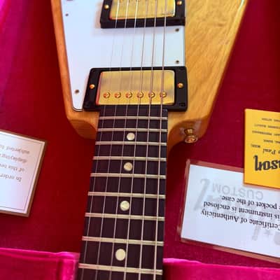 Gibson Flying V Korina '58 Reissue 2024 - Birdseye image 4