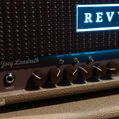 Revv D20 JL Joey Landreth 20/4W Tube Amp Head w/ 1x12 Cab & Speaker Cable –Brown image 4