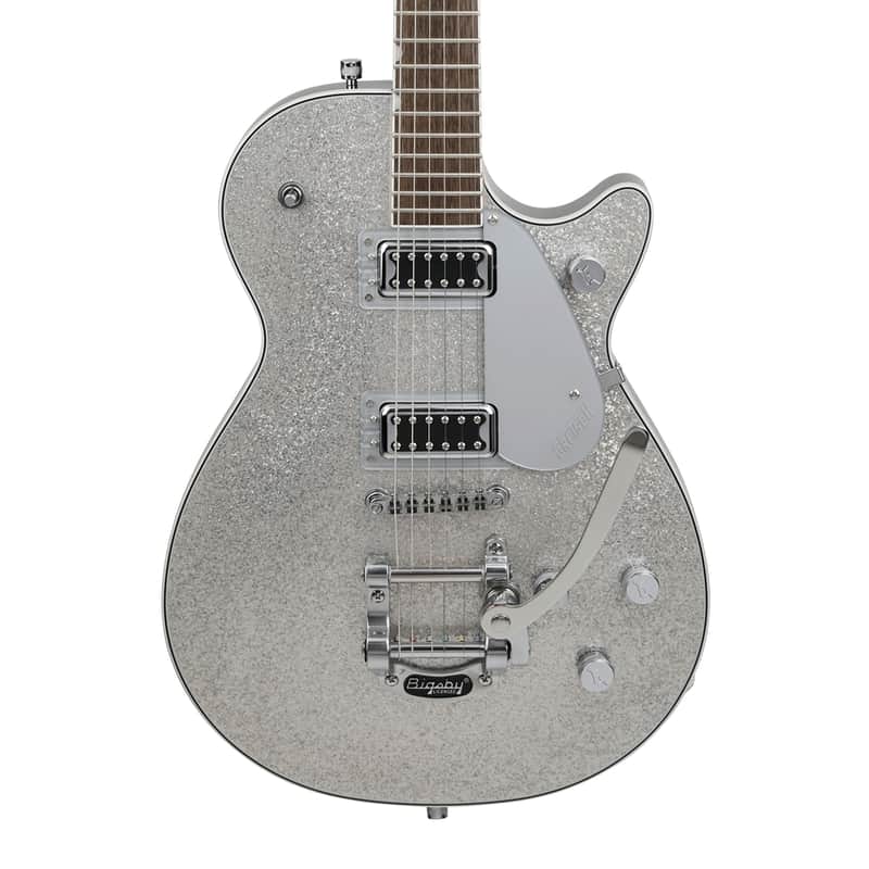 Used Gretsch G5230T Electromatic Sparkle Jet FT w/ Bigsby - Silver Sparkle image 1