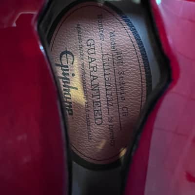 Epiphone Dot Studio Limited Edition 2017 - Cherry with black binding image 4