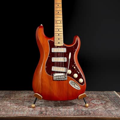 Ronin Morningstar 2019 - Honey Burst w/ highly figured “Flame Maple” neck + Raw Aluminum FB Mini’s image 2
