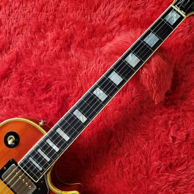 Rare - Aria Pro II LC-800 1977 - Cherry Sunburst - Les Paul Custom - Ebony Fretboard & Mother Of Pearl Inlays - Made In Japan - MIJ image 6