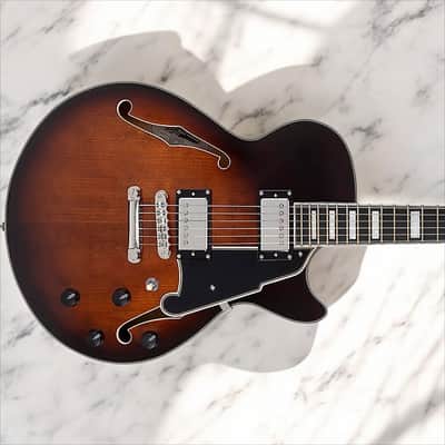 D'Angelico Premier SS Single Cutaway w/ stop-bar tailpiece, Brown Burst w/Gig Bag DAPSSBRBNS image 6