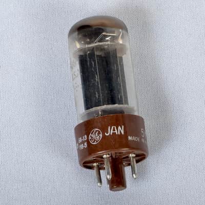 Vintage GE 5Y3WGTB/ 6987 JAN Rectifier Tube – Tests Like NOS – USA Made image 3