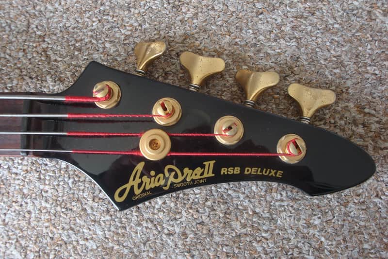 Aria Pro II RSB Deluxe II 1984 Black/Gold Made in Japan | Reverb