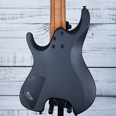 Ibanez QX527 Q Standard Headless 7-String Electric Guitar w/Bag | Weathered Black image 2