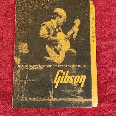 Gibson Warranty Registration Pamphlet 1960s image 1