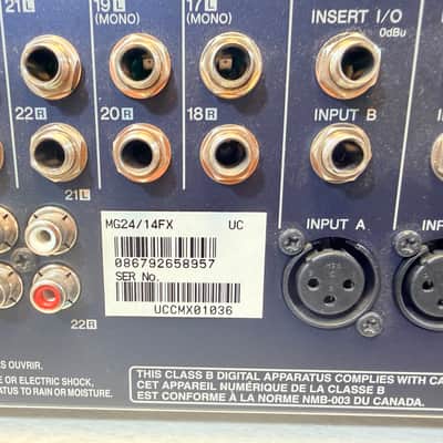 Yamaha MG24/14FX 24-Channel Analog Mixer w/ Dual SPX Effects 2000's image 12