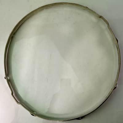 Leedy/Ludwig 15"NOB Double-Flange Snare Drum Resonant Rim/Hoop Nickel-Brass*Crak image 7