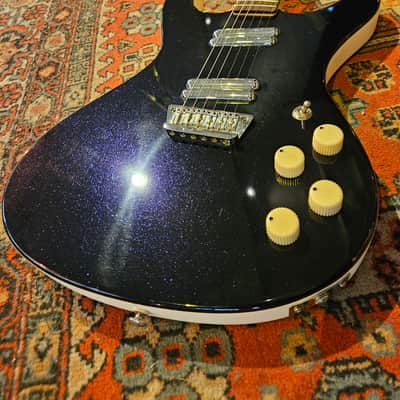 1990's Danelectro Hodad MIK Metallic Purple Electric Guitar image 2