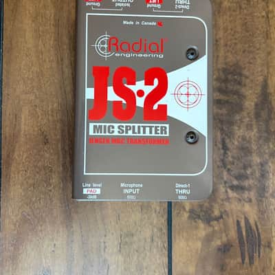 Radial Engineering JS2 Passive Microphone Splitter Direct Box JS 2