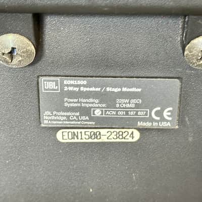 JBL EON 1500 15″ 2-Way PA Speaker Pair image 14