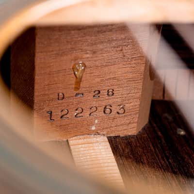 1951 Martin D-28 Vintage Dreadnought Acoustic Guitar, Martin Factory Serviced w/ Case image 6