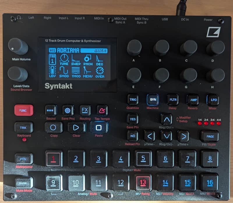 Elektron Syntakt 12 Track Drum Computer & Synthesizer