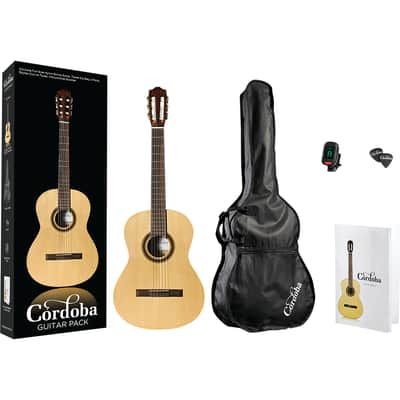 Cordoba CP100 Nylon Acoustic Guitar Package image 1