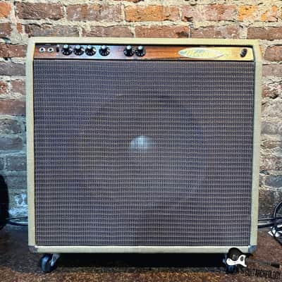 Sonny Meeker 1x15 B-Style Tube Amplifier Combo w/ Cover (1990s - Tweed) image 1