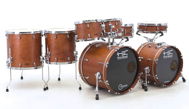 TreeHouse Custom Drums 8-piece Plied Maple Drumset "Middle Brown 8-pc" image 1