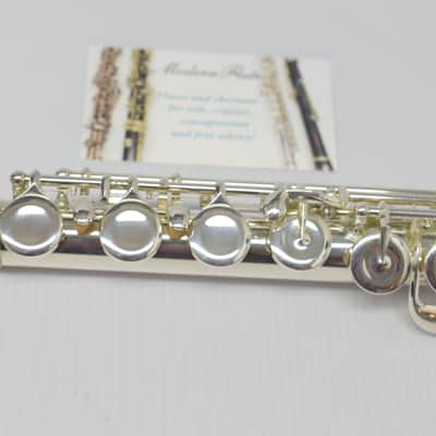 Lightly Used Pearl Belsona Silver Plated Student Flute w/ Case image 10