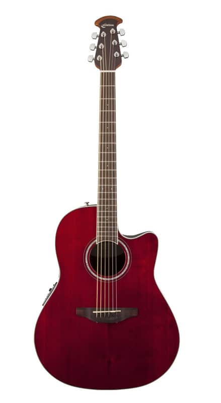 Ovation Celebrity Acoustic/Electric Guitar - Trans Ruby Red image 1