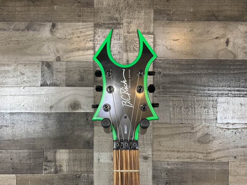 BC Rich Beast Special Black with Green Trim | Reverb