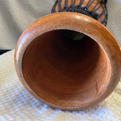 24" tall TOCA DJEMBE DRUM FREESTYLE With String Strap Lizard Design. 12" drum image 7
